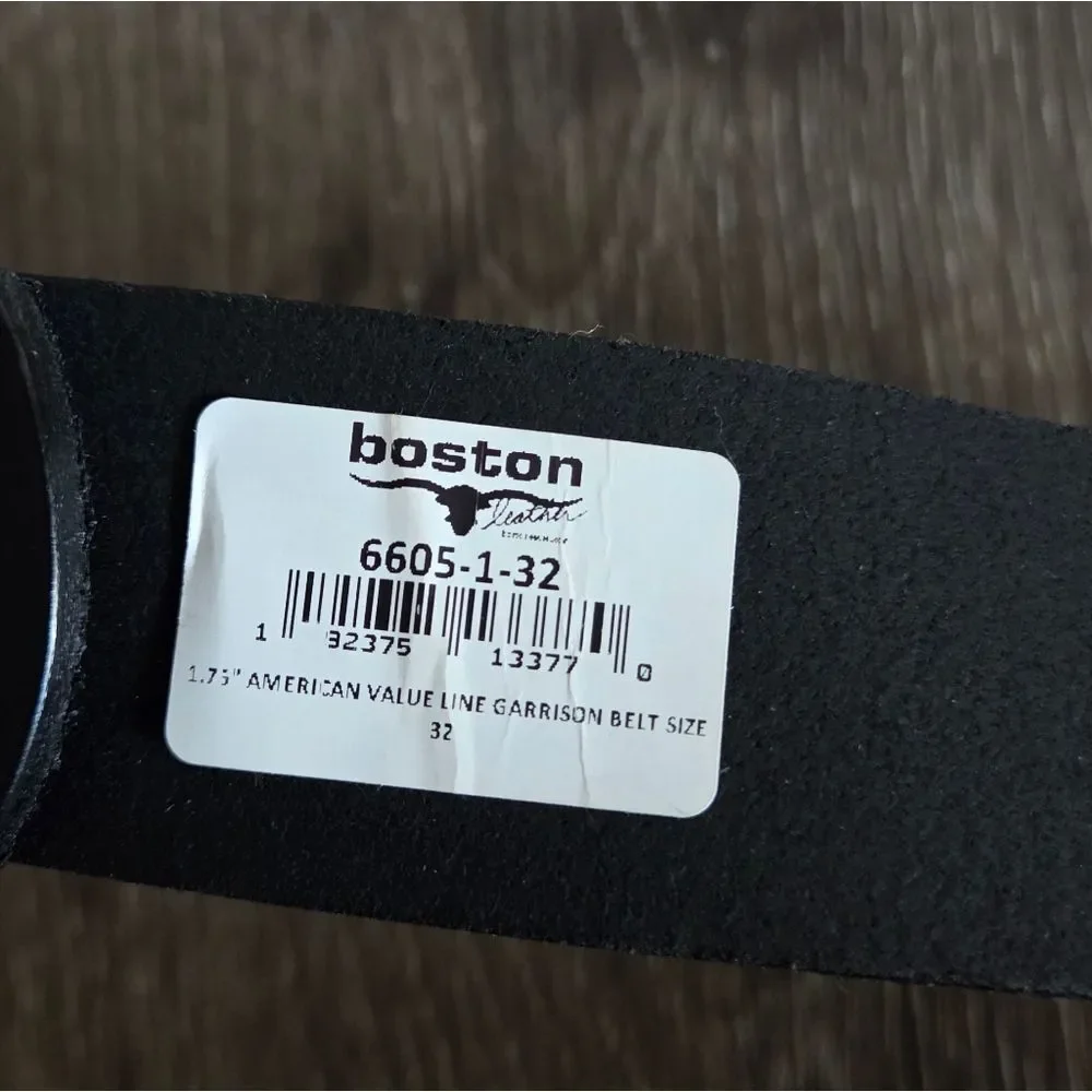 Boston leather belt